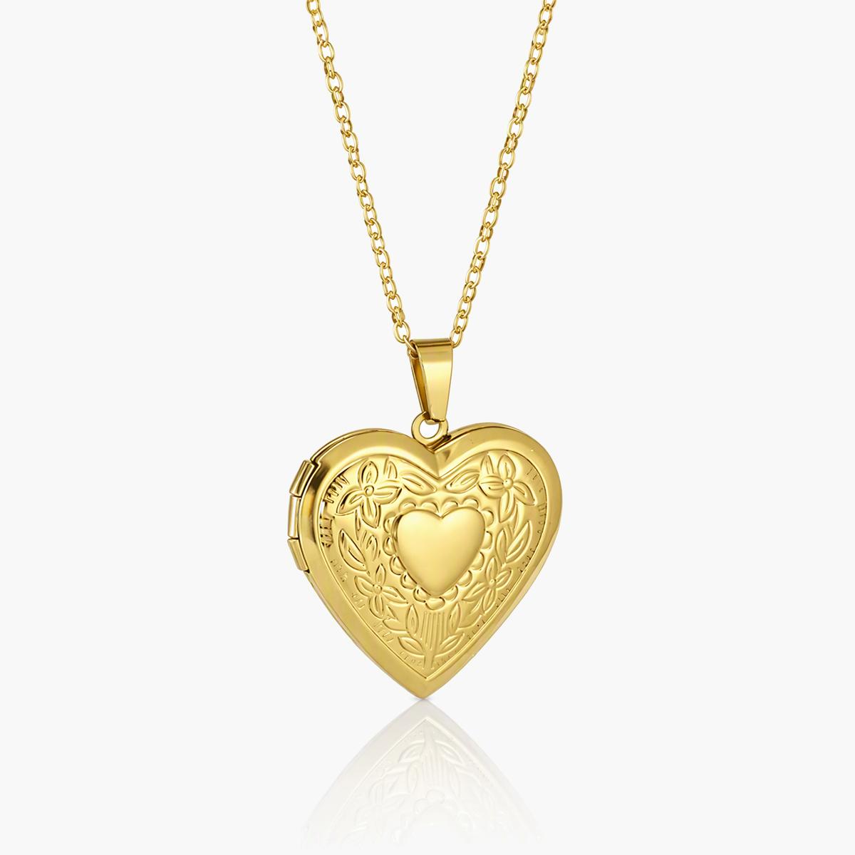 Vintage Heart Locket Necklace