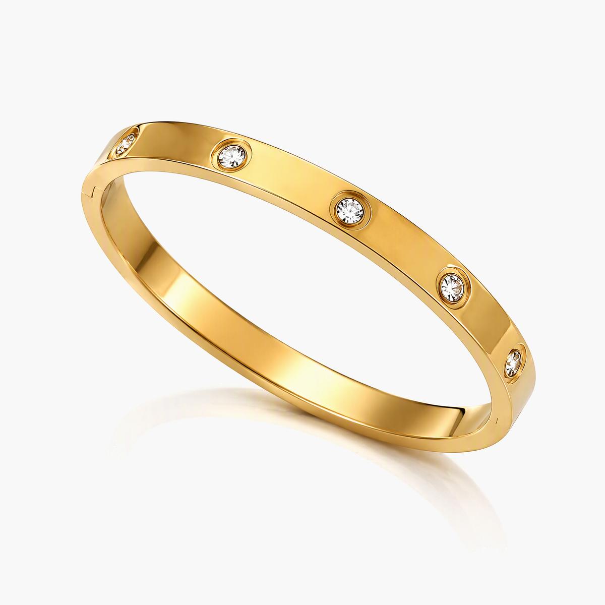 Minimalist Screw Head Bangle