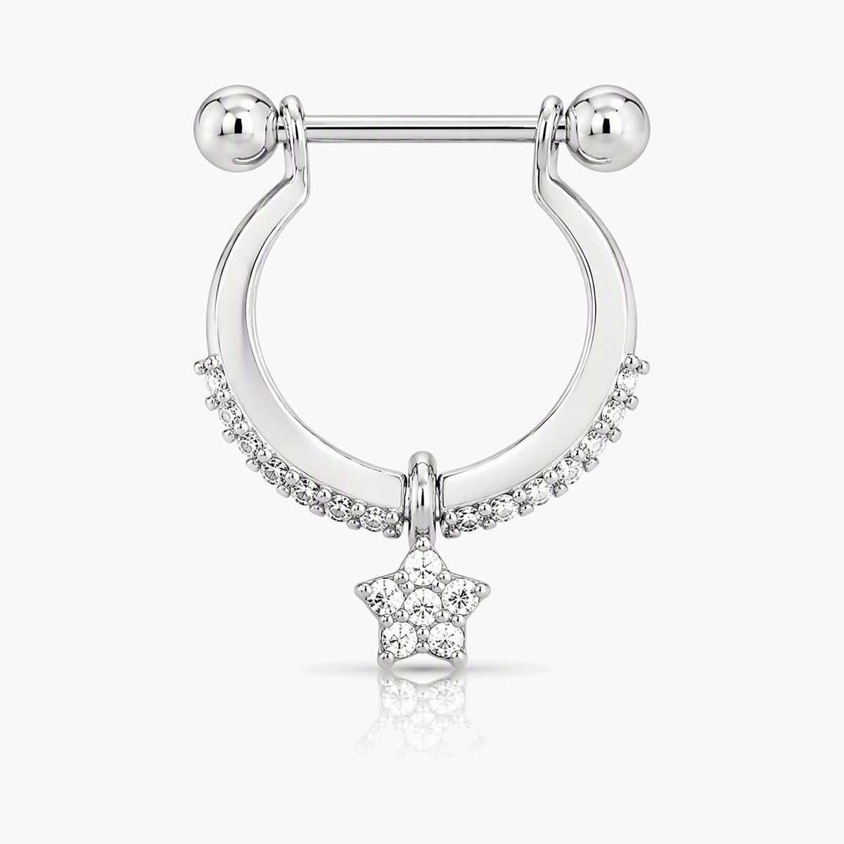 Dainty Star Charm Huggie Earrings