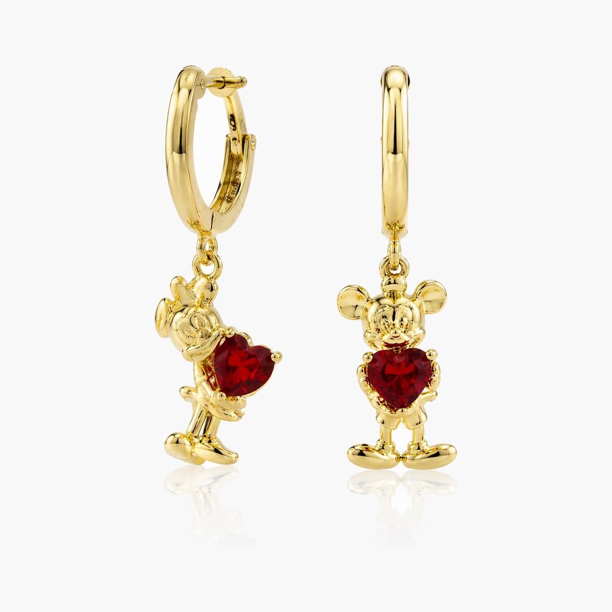 Cute Mickey Mouse Charm Huggie Earrings