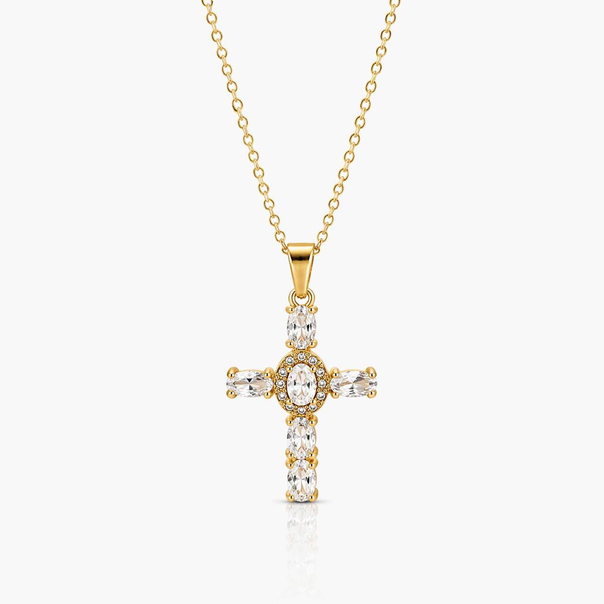 Elegant Cross Pendant Necklace