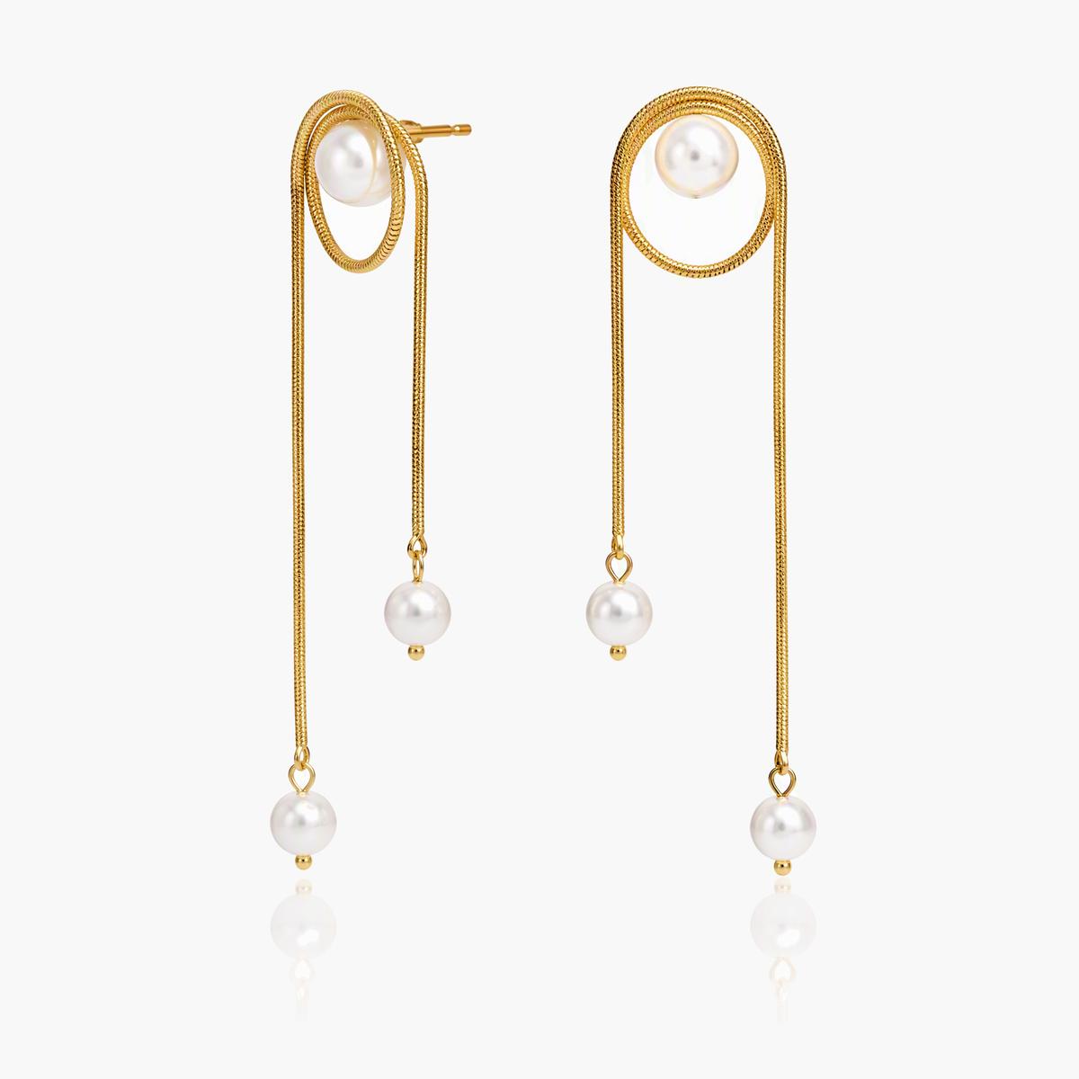 Trendy Mixed Motif Drop Earrings