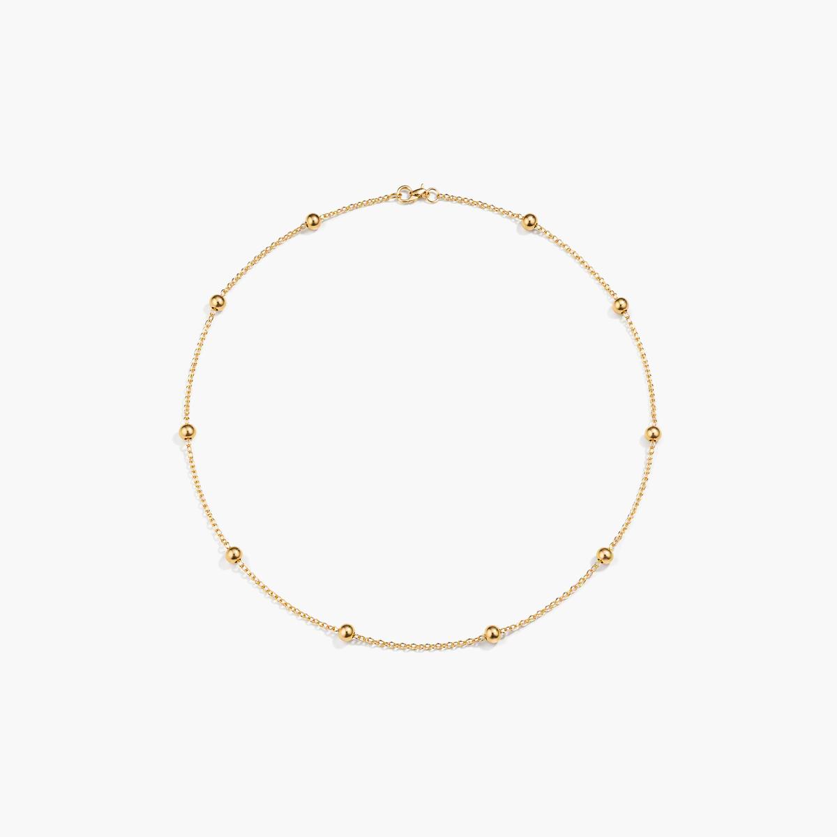 Dainty Beaded Chain Necklace