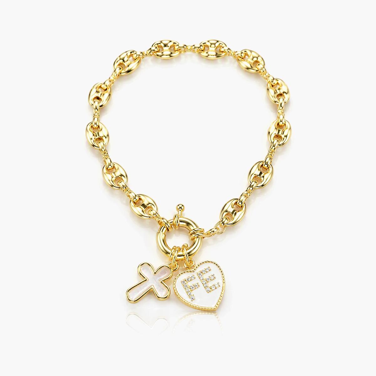 Dainty Heart Charm Bracelet