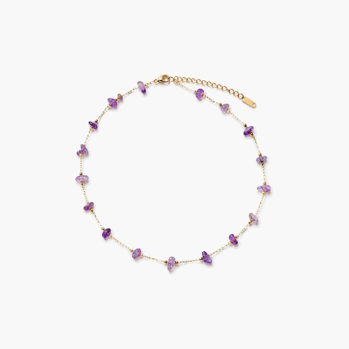 Dainty Irregular Stone Necklace