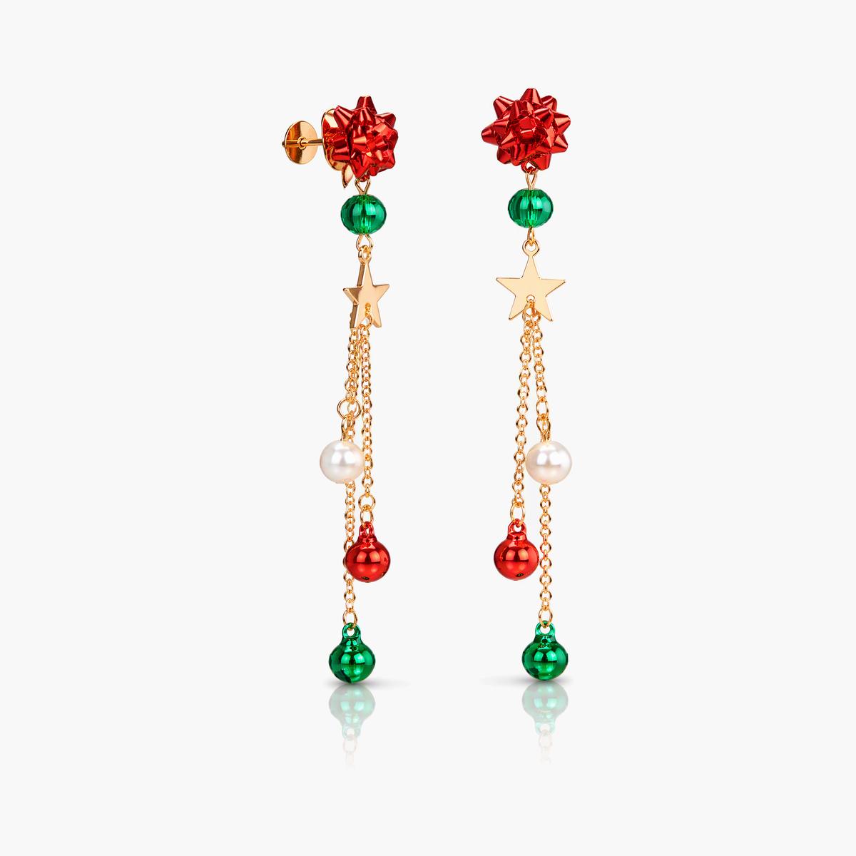 Cute Holiday Charm Drop Earrings