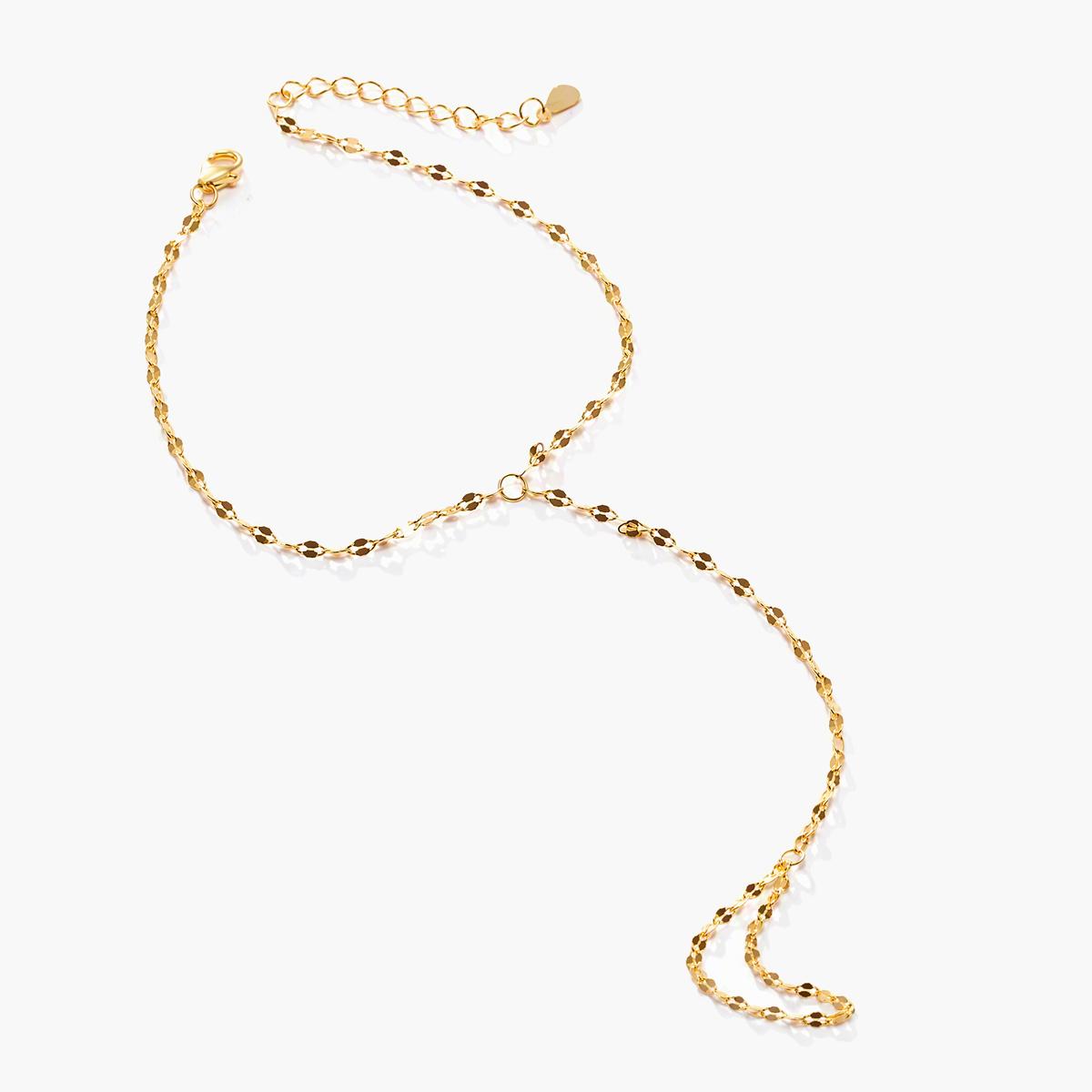 Dainty Twist Chain Hand Bracelet