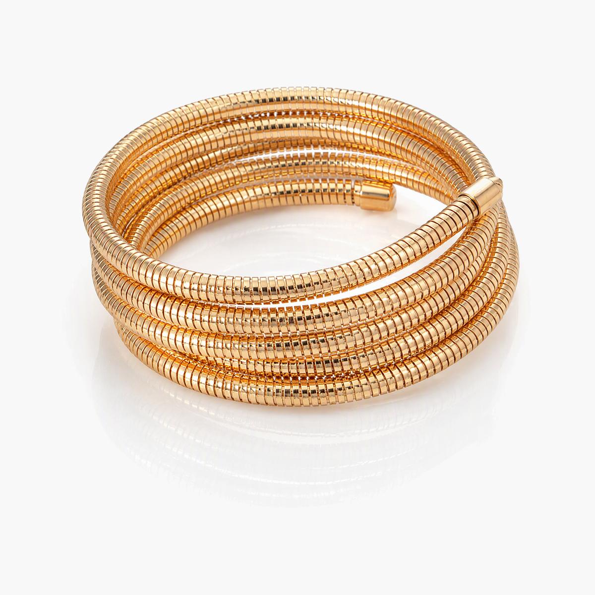 Snake Chain Coil Bracelet