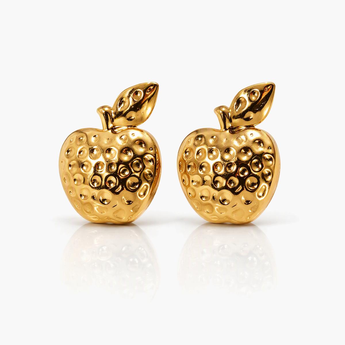 Cute Apple Stud Earrings