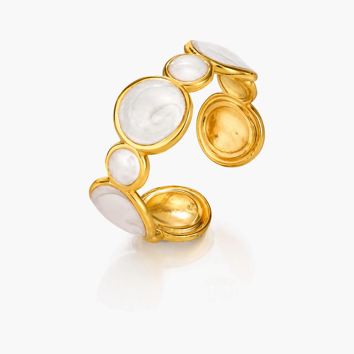 Trendy Mixed Motif Ring