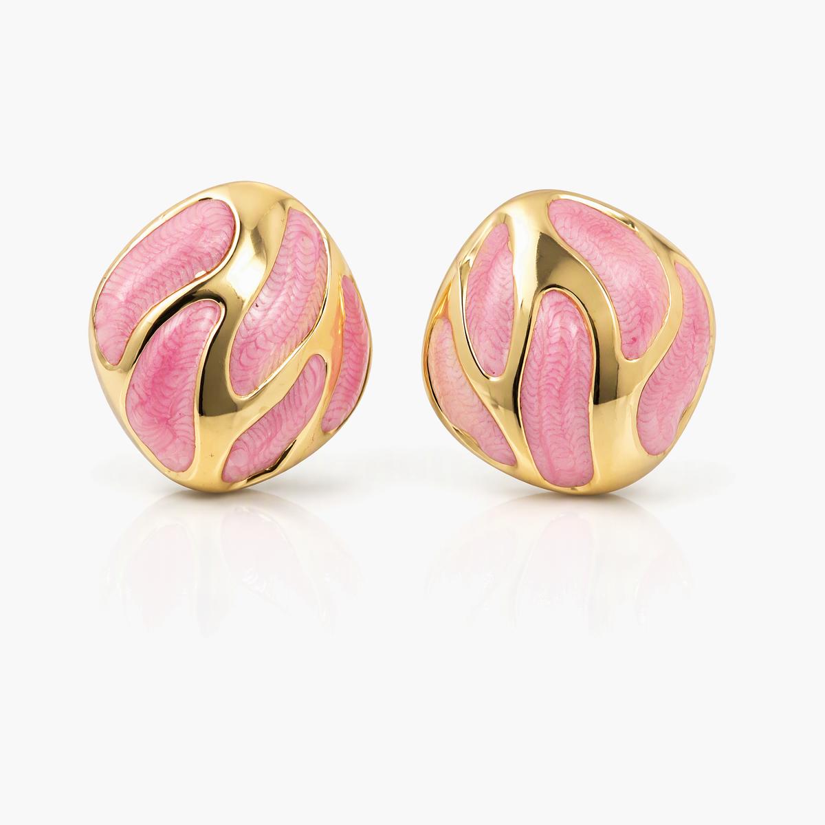 Floral And Leaf Branch Stud Earrings