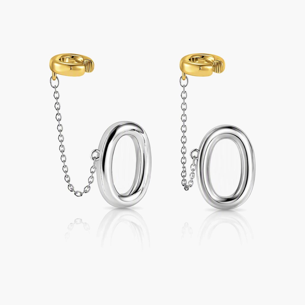 Oval Chain Link Earrings