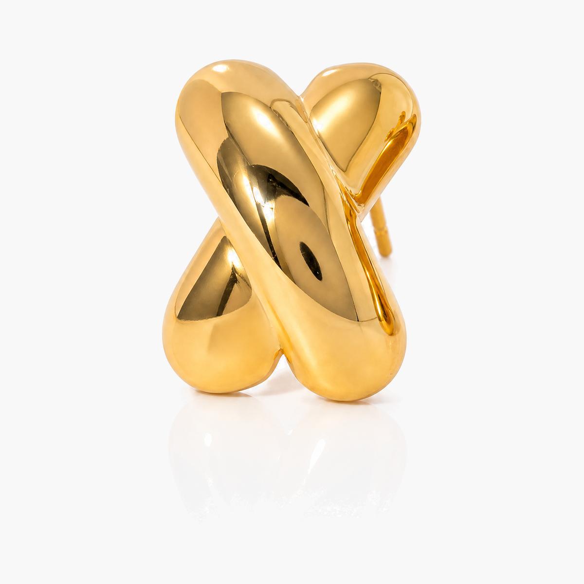 Twisted Loop Stud Earrings