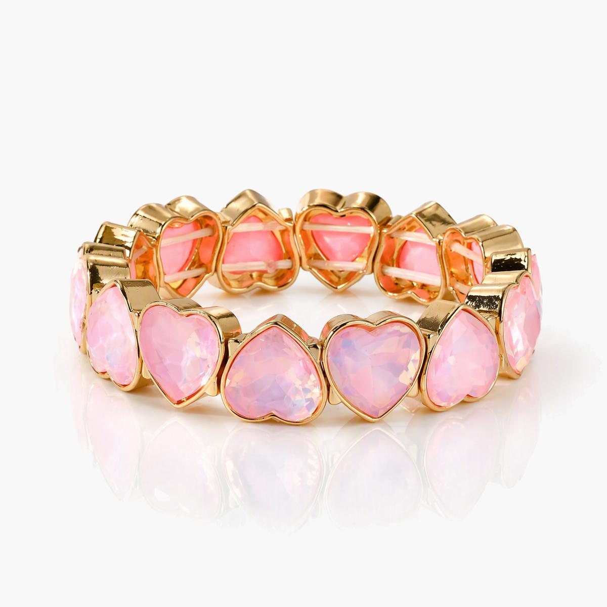 Trendy Heart Link Bracelet