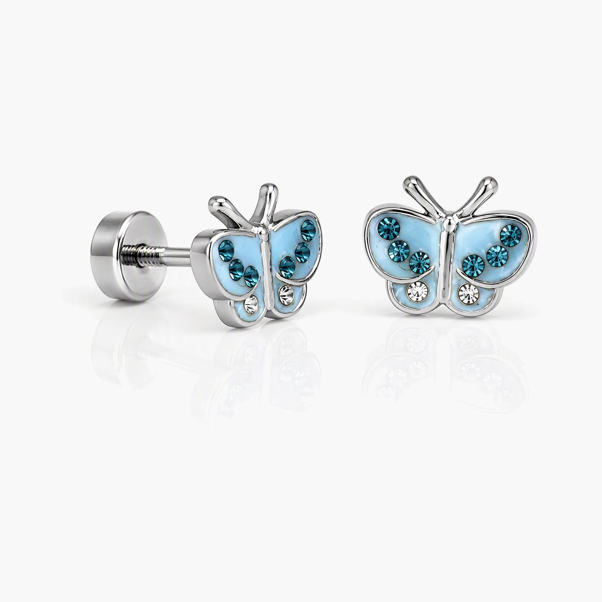 Cute Heart Bow Knot Huggie Earrings