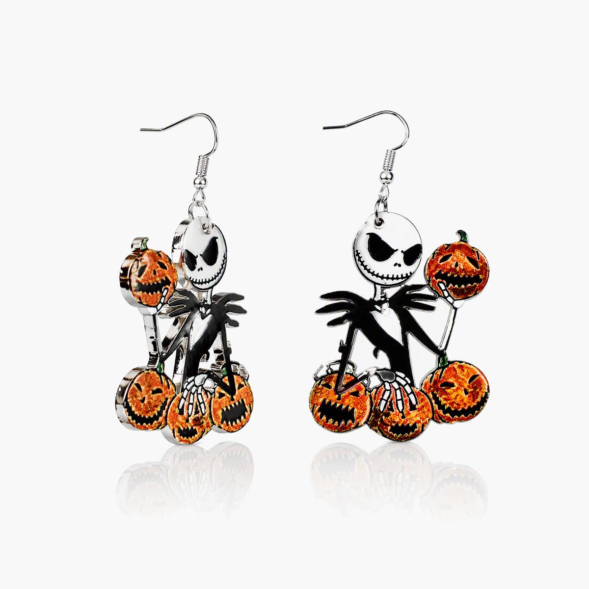 Cute Jack Skellington Drop Earrings