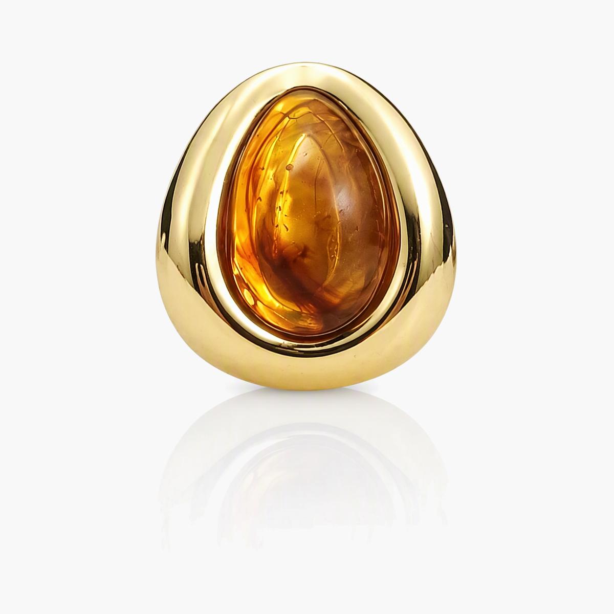 Oval Stone Stud Earrings