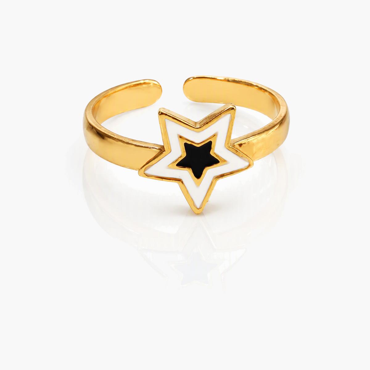 Trendy Geometric Open Cuff Ring