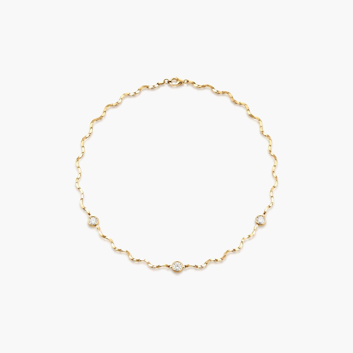 Dainty Wavy Chain Necklace
