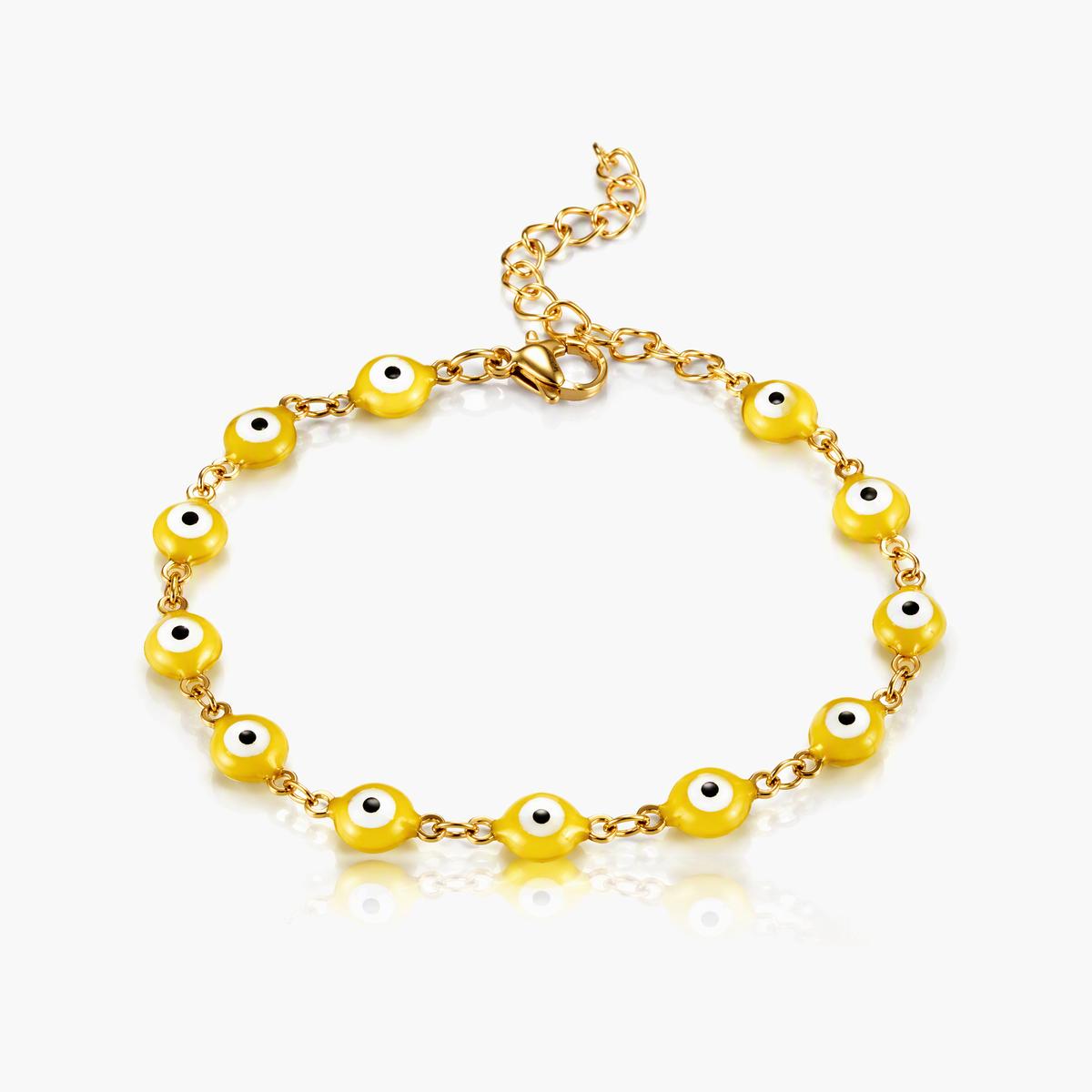 Cute Evil Eye Charm Bracelet