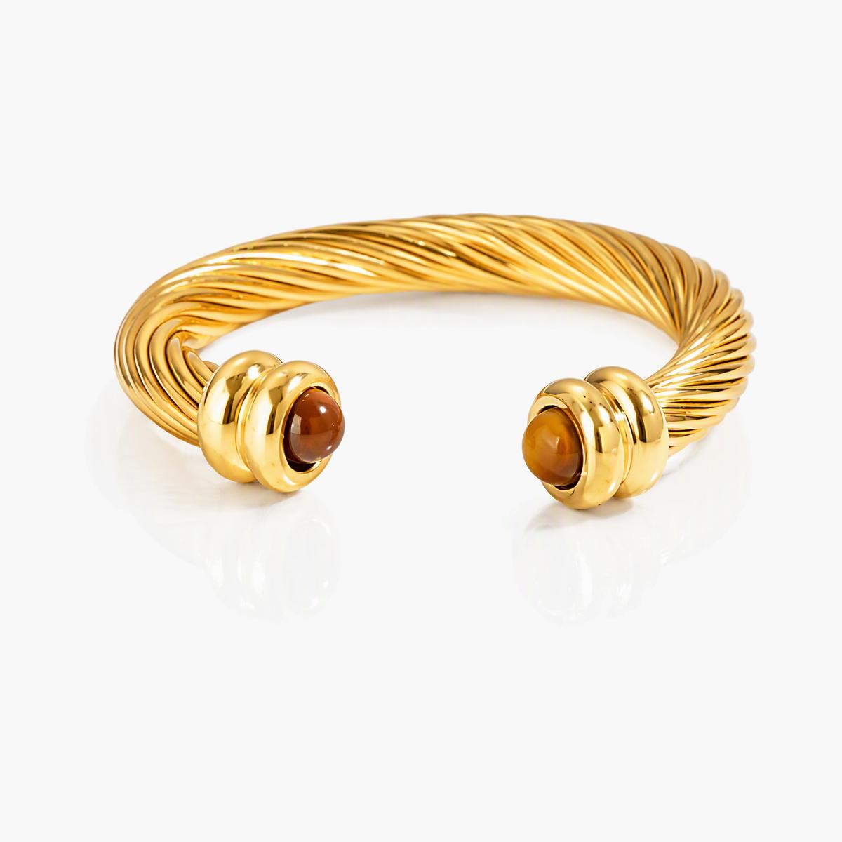 Twisted Wire Open Cuff Ring