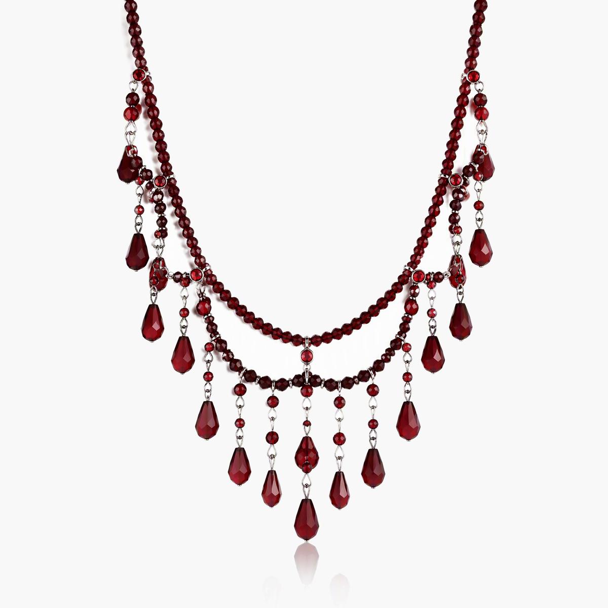 Vintage Teardrop Tassel Necklace