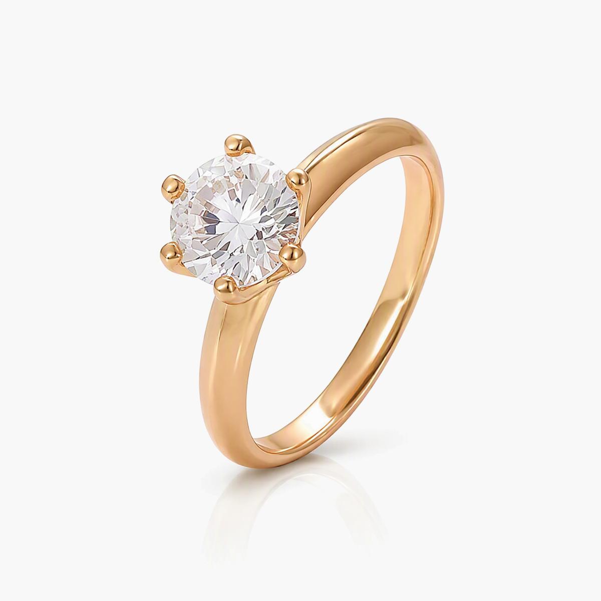 Elegant Single Stone Ring