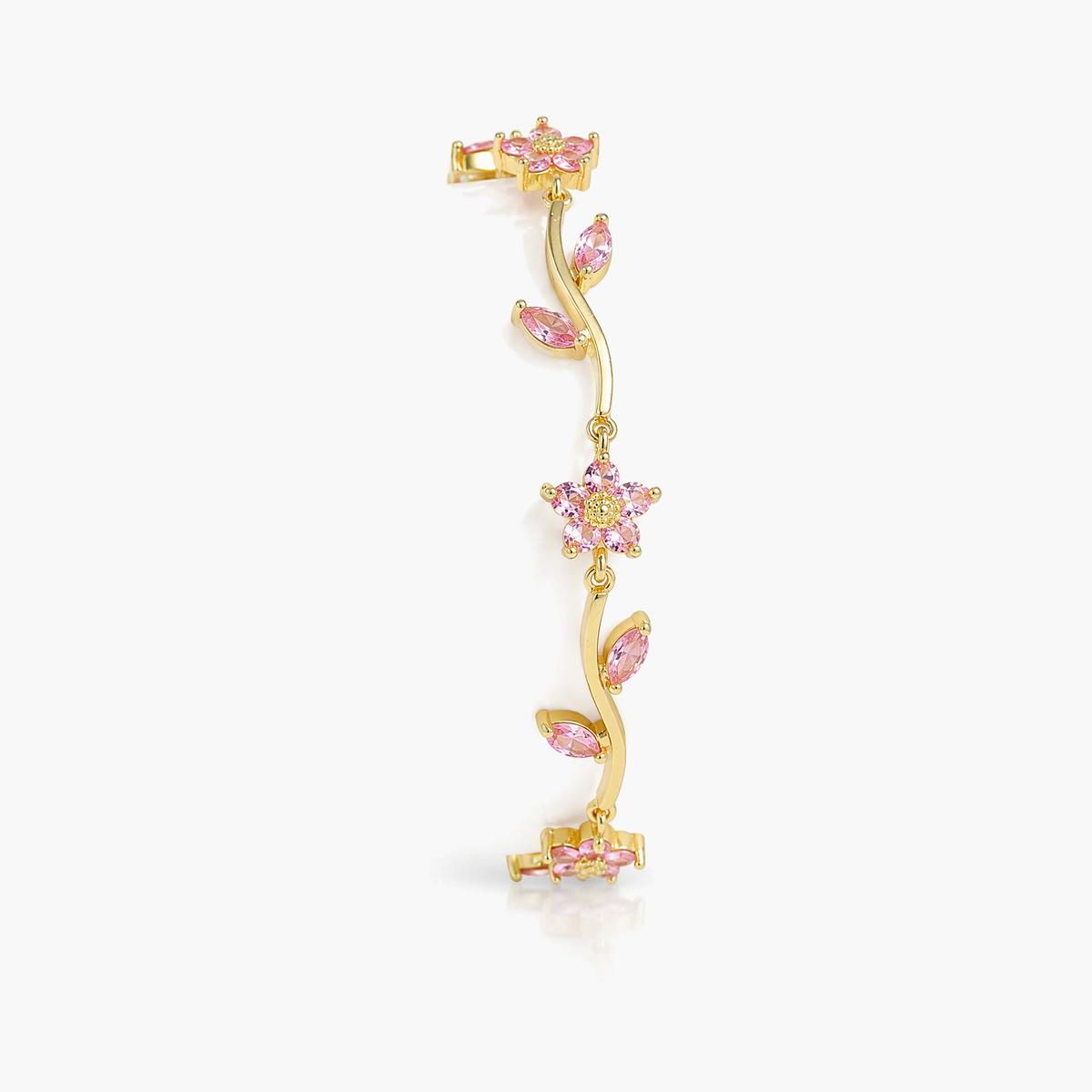 Dainty Floral Vine Bracelet