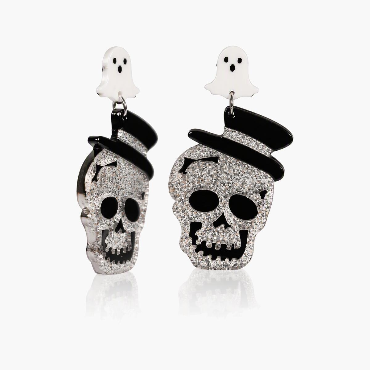 Cute Ghost Skull Drop Earrings