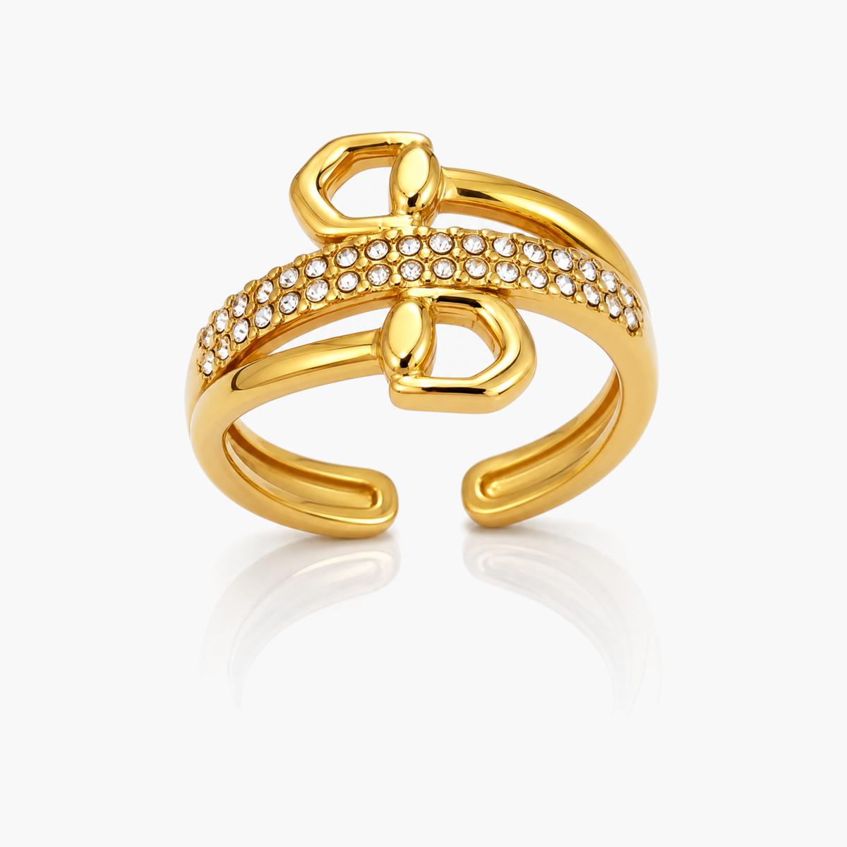 Trendy Geometric Open Ring