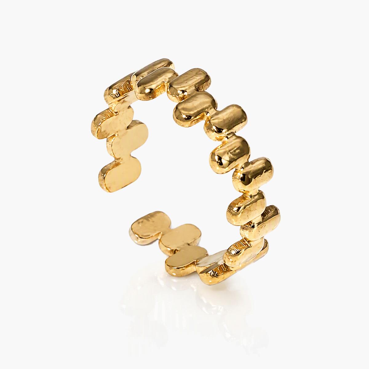 Minimalist Linked Oval Band Ring