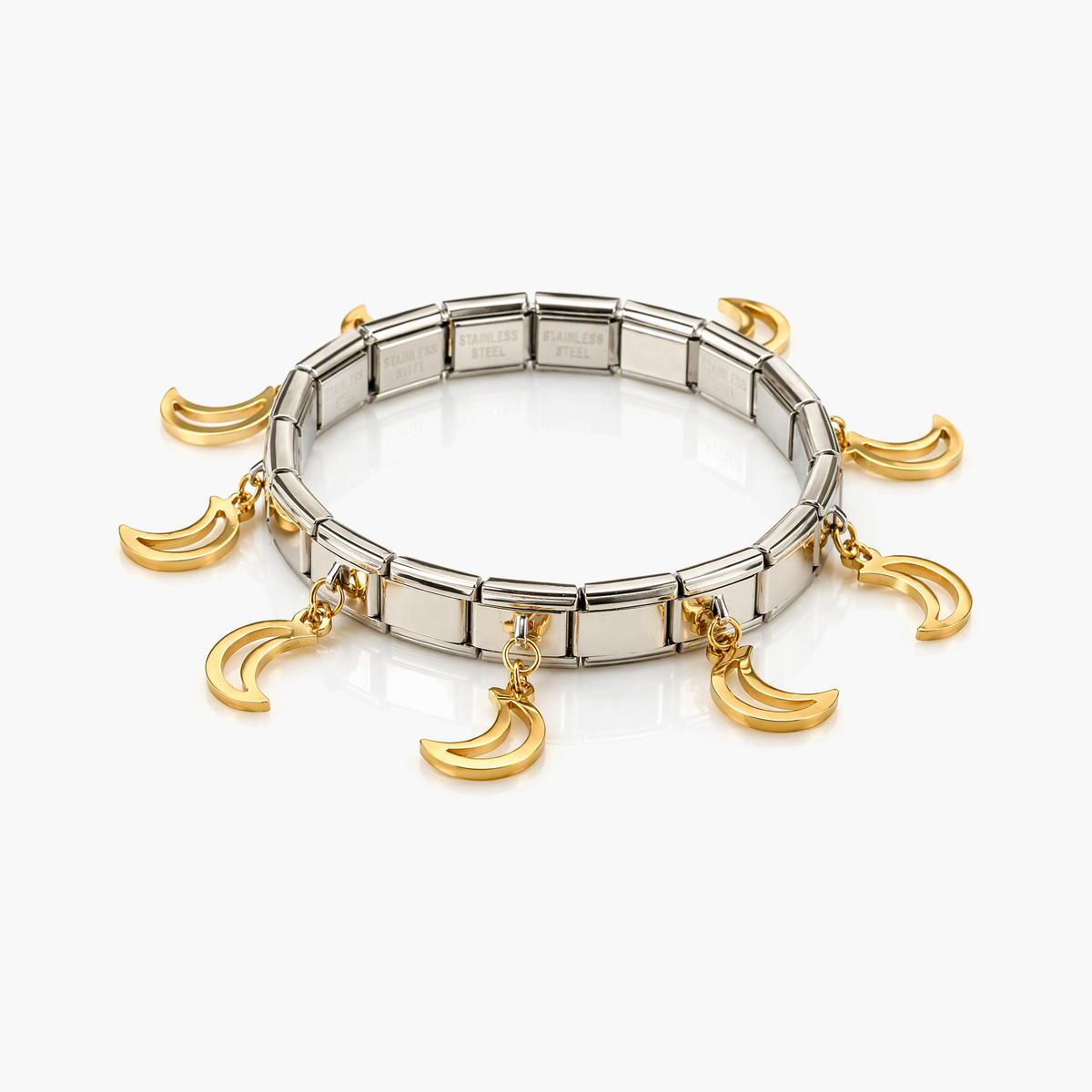 Trendy Star & Moon Charm Bracelet