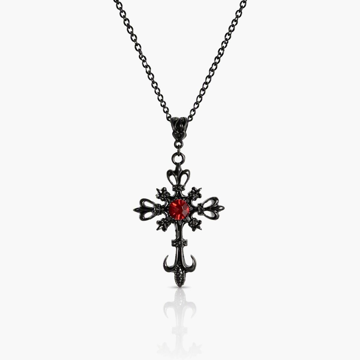 Gothic Cross Pendant Necklace