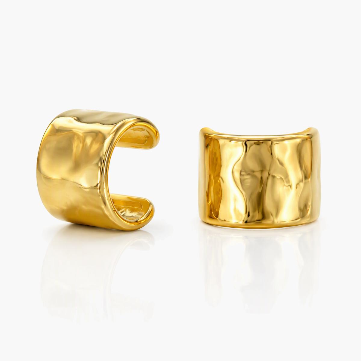 Hammered Open Cuff Ear Cuff
