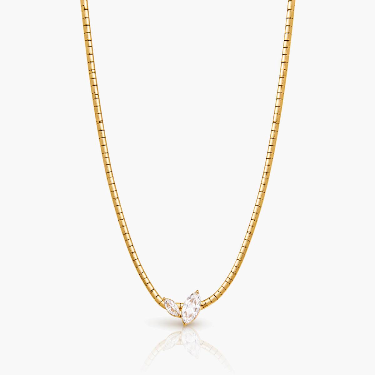 Dainty Wing & Stone Layered Necklace