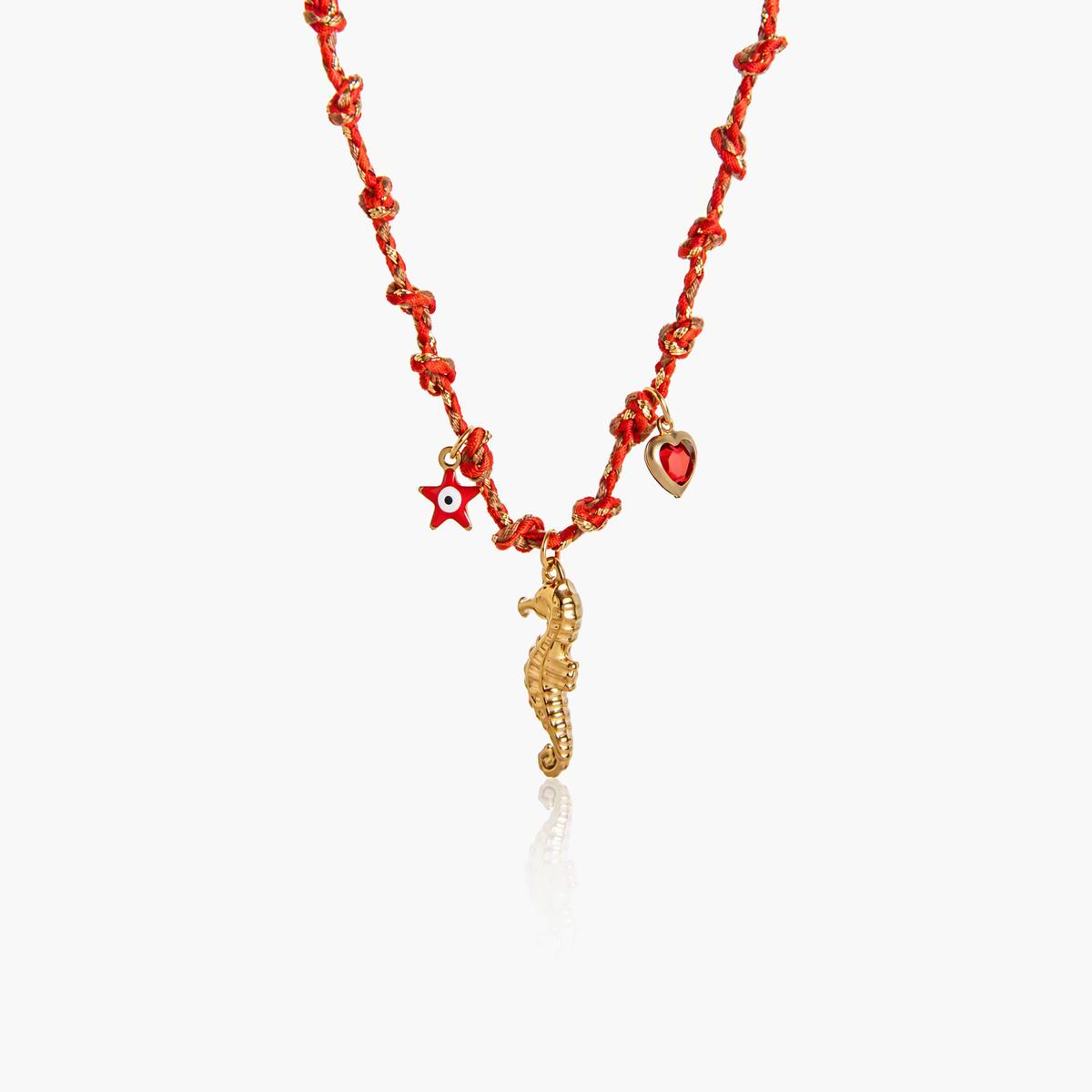 Boho Charm Cord Necklace