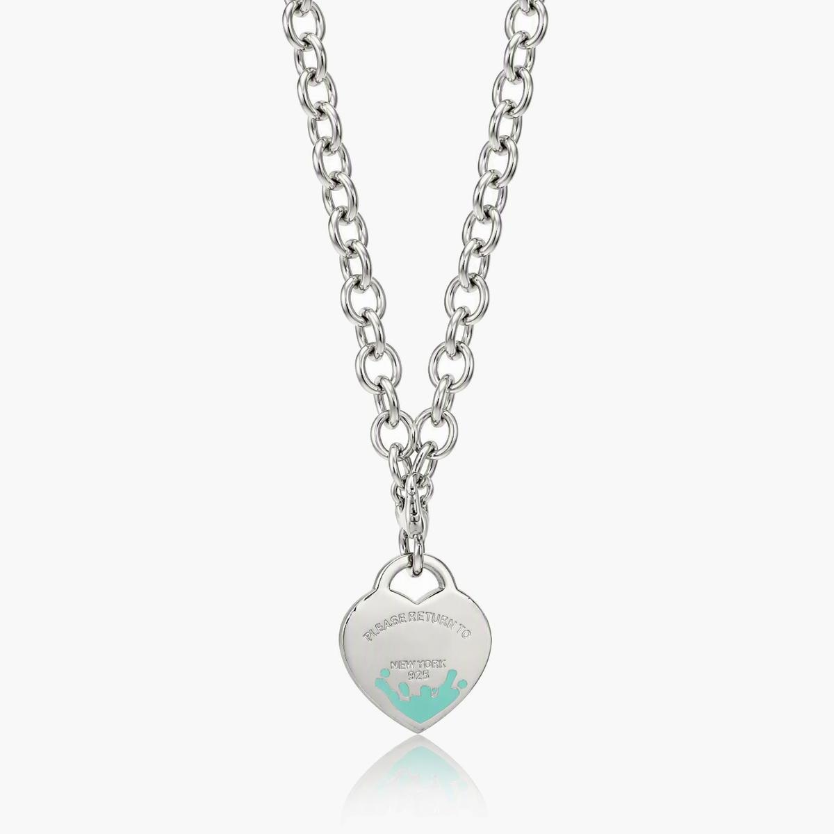 Heart and Lock Charm Necklace