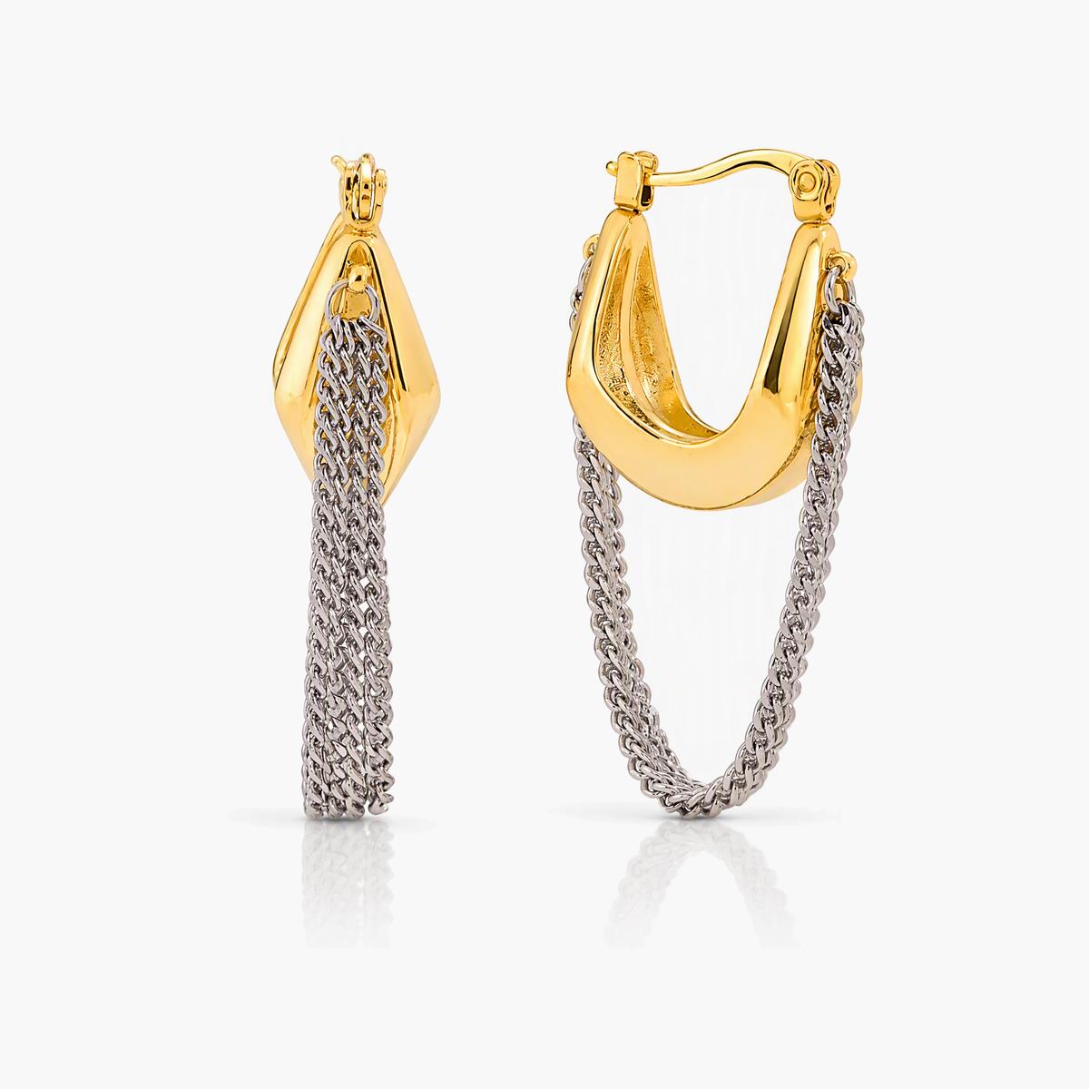 Trendy Multi-Chain Tassel Drop Earrings