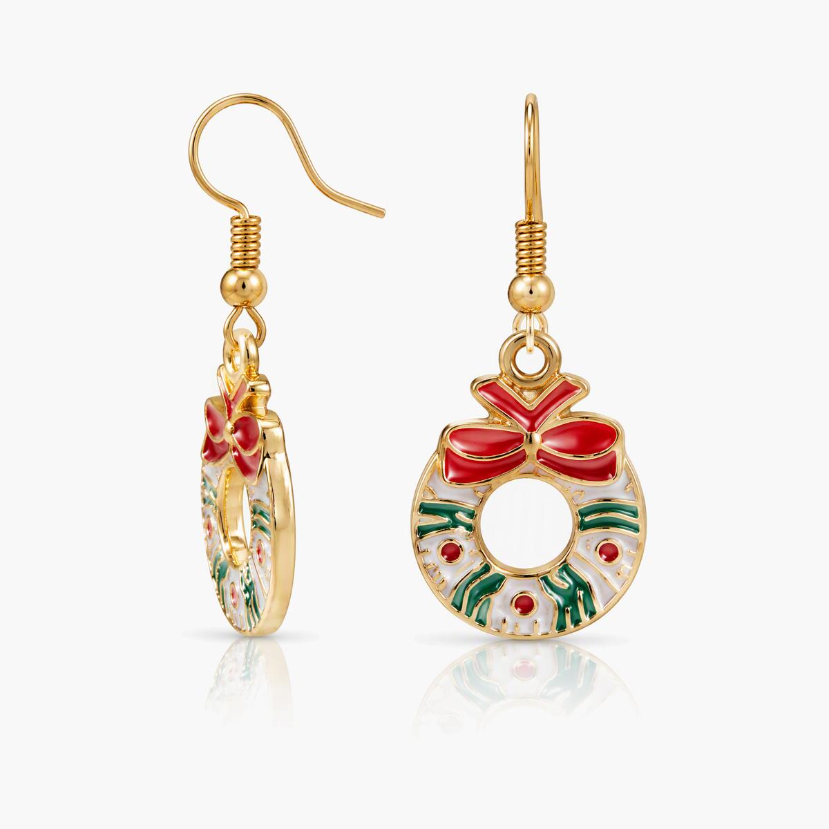 Cute Holiday Charm Drop Earrings