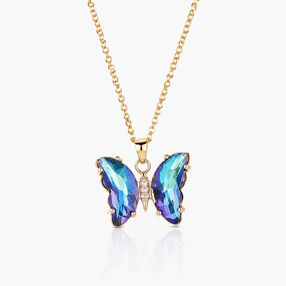 Dainty Butterfly Pendant Necklace
