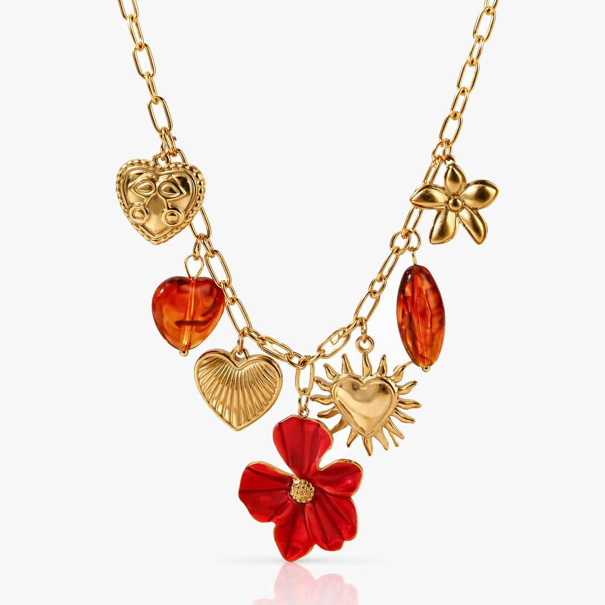 Vintage Multi-Charms Necklace