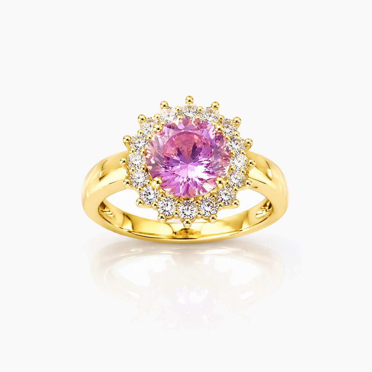 Elegant Cluster Gem Ring
