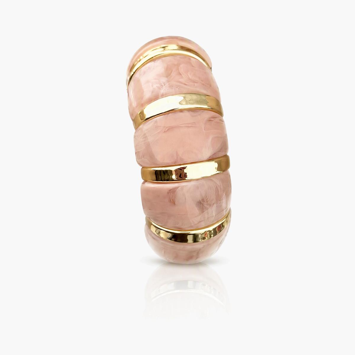 Trendy Multi-Stone Segmented Bangle