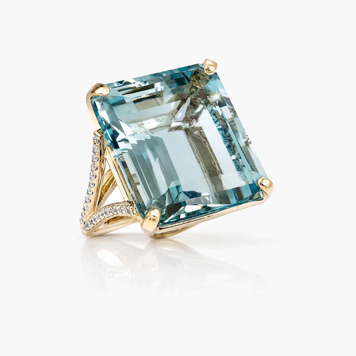 Emerald Cut Stone Ring