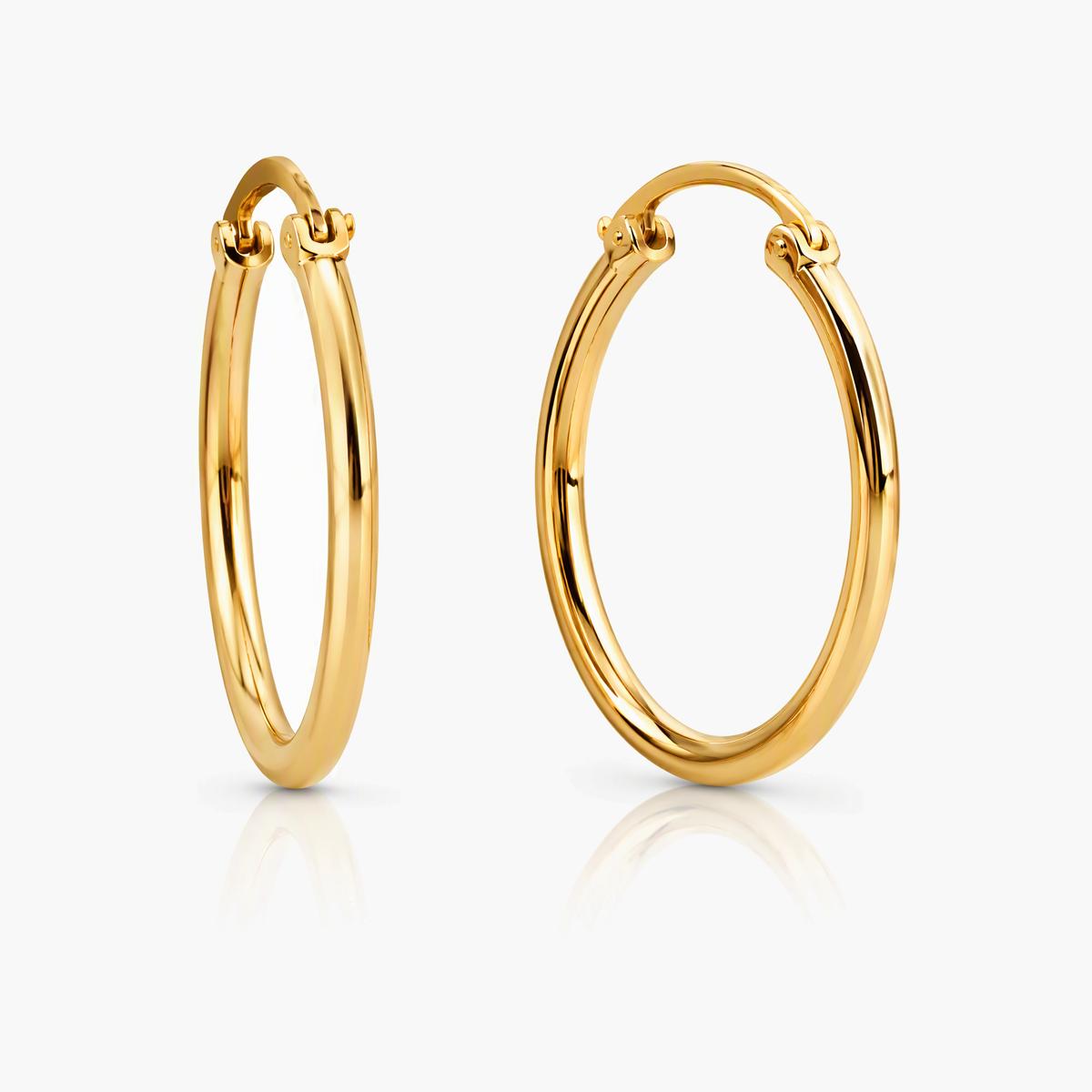 Minimalist Round Hoop Earrings