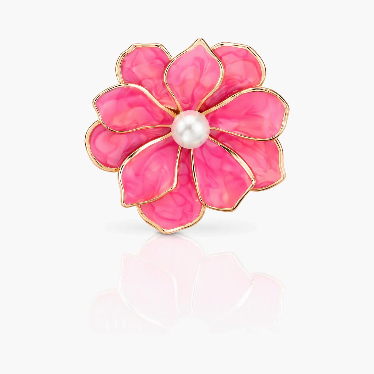 Cute Flower Pearl Stud Earrings