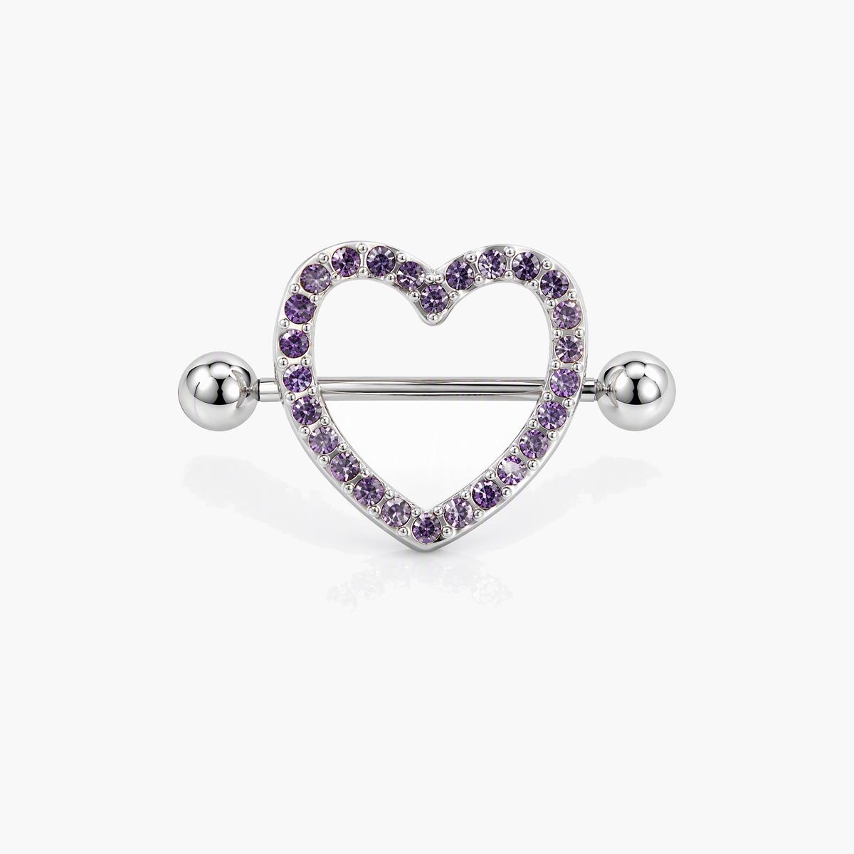 Cute Heart Moon Butterfly Barbell