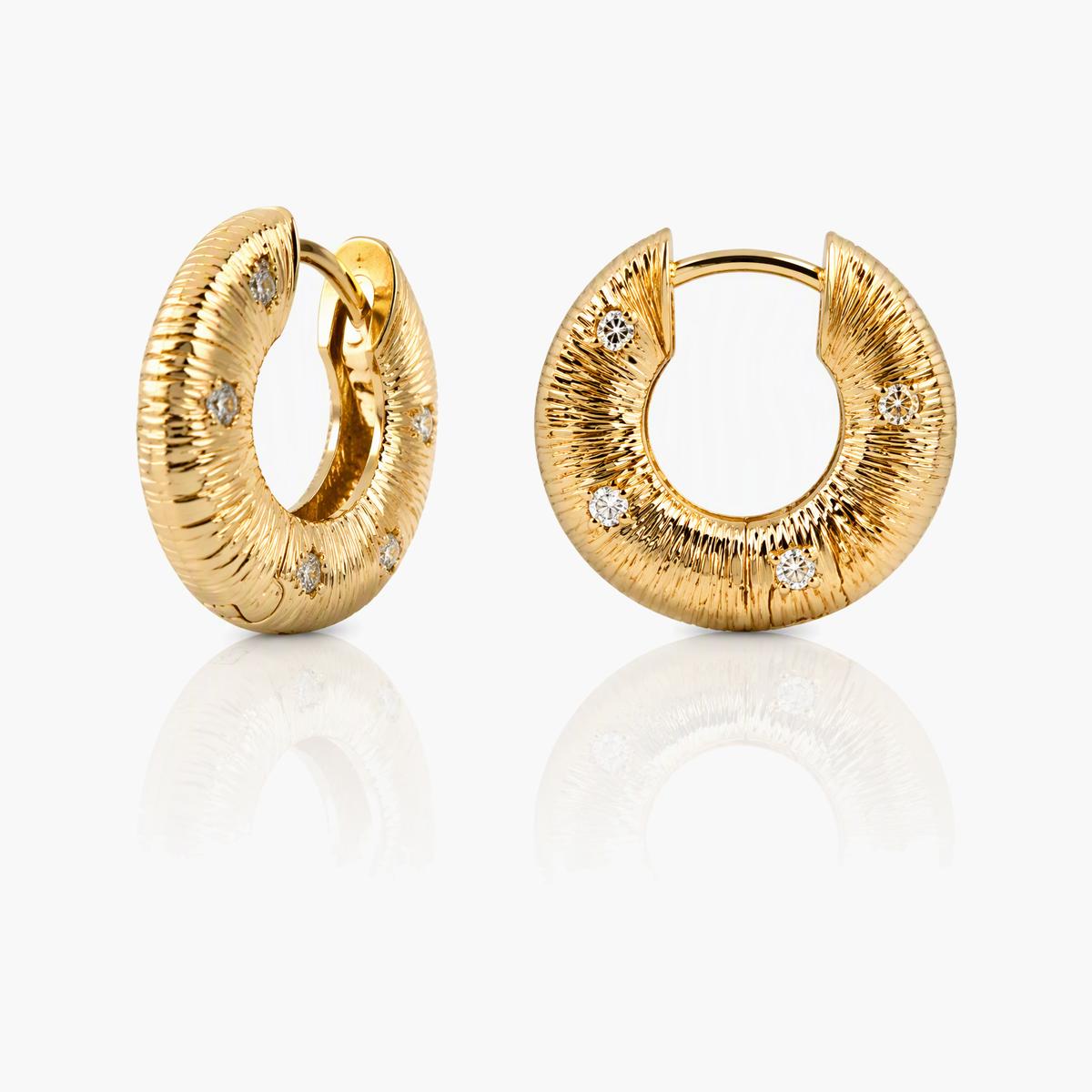 Textured Hoop Earrings