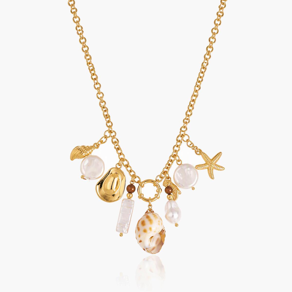 Boho Seashell Charm Necklace