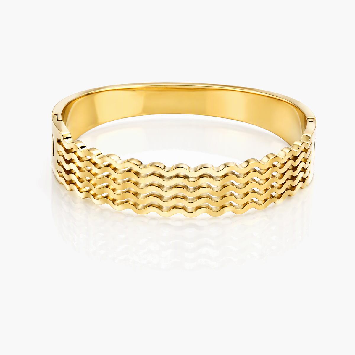 Trendy Leaf Branch Open Cuff Bracelet